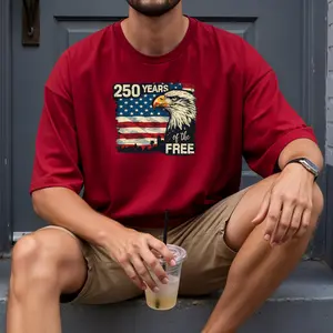 250 Years of the Free T-Shirt | Comfort Colors Patriotic Eagle Shirt | USA 250th Anniversary 1776–2026 | Fourth of July Tee