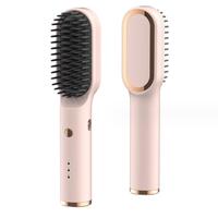 Hair Straightening Brush-Pink