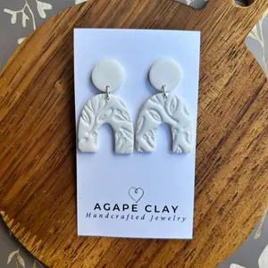 Polymer Clay White Arches