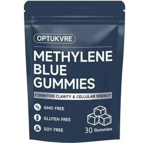 Methylene Blue Gummies, 5mg Each, Improve Focus, Regulate Emotions, Clear Mind, Suitable for Men and Women, 99% Purity, 30 Gummies (30)