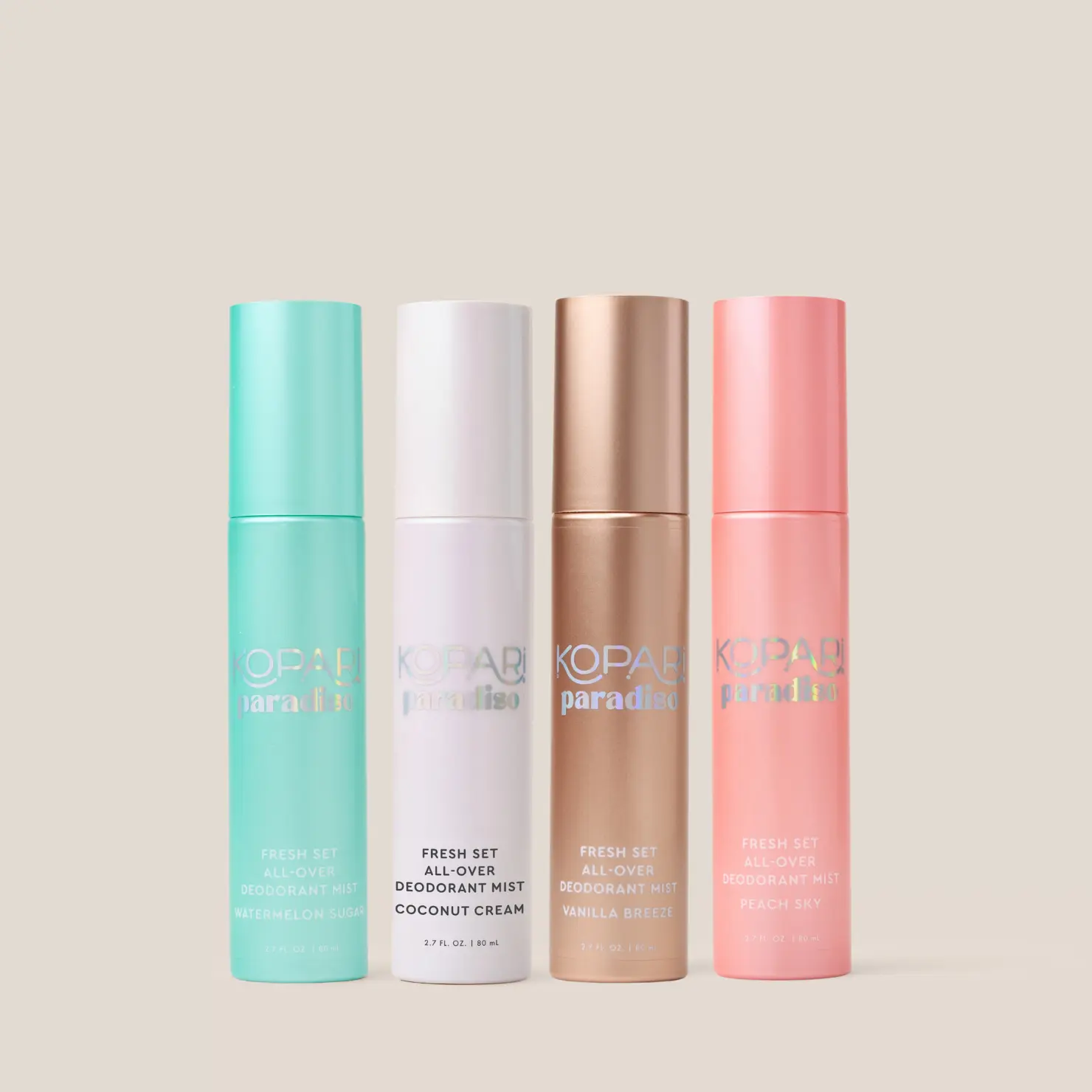 Kopari Sweat to Sweet Deodorant Mist Kit – Save $10 on 4 Full-Size Deo Mists