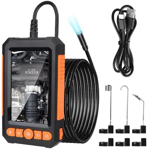 Car Pipe Sewer Inspection Borescope, Digital Inspection Endoscope, OBD Scanner, IP67 Waterproof Camera Tester with 4.3" HD IPS Screen, for Vehicle, Automotive Maintenance Tools, Diagnostic Scan Tool