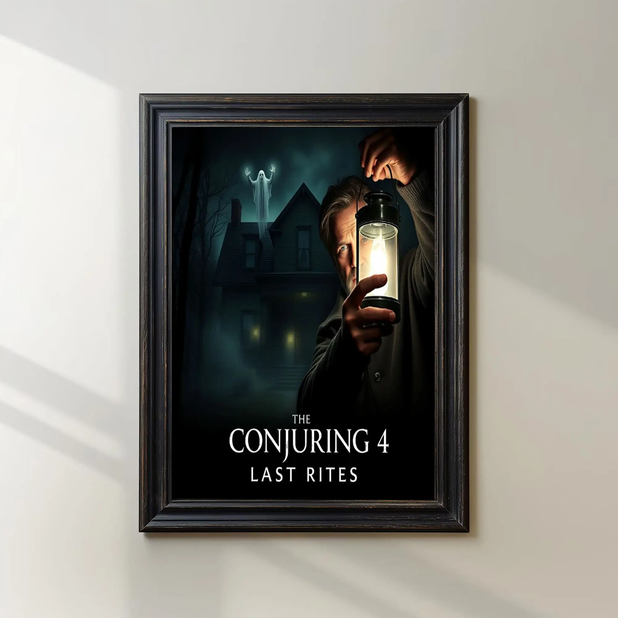 The Conjuring 4 Movie Poster, The Last Rites Print, Vintage Art Posters for Haunted House Decor