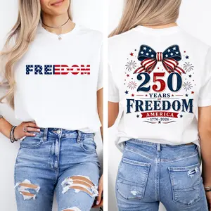 Freedom 250th Anniversary 2 sides Shirt, 250th Patriotic Shirt, Independence Apparel, 1776–2026 Shirt,Patriotic Freedom