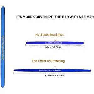 2 Pack Fishing Rod Sleeve Protective Cover Case Elastic 40'' - 50'' Fishing Pole Gloves Sock Holder Protector Thickened Scratch-Proof Rods Bag
