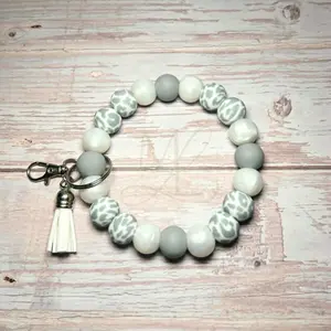 Keychain Wristlet - Snow Leopard