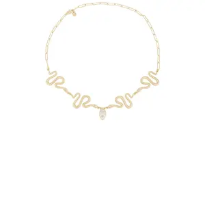 Ettika Royal Snake Choker in Gold