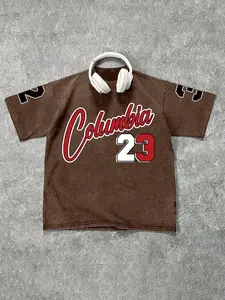 Men's Letter & Number Print Short Sleeve Pajama Tee, Casual Comfy Round Neck T-shirt for Summer, Men's Sleepwear for Daily Wear