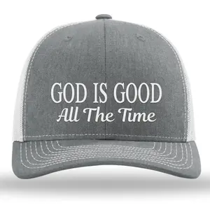 God Is Good All The Time Embroidered Premium Quality Adjustable Snapback Hat