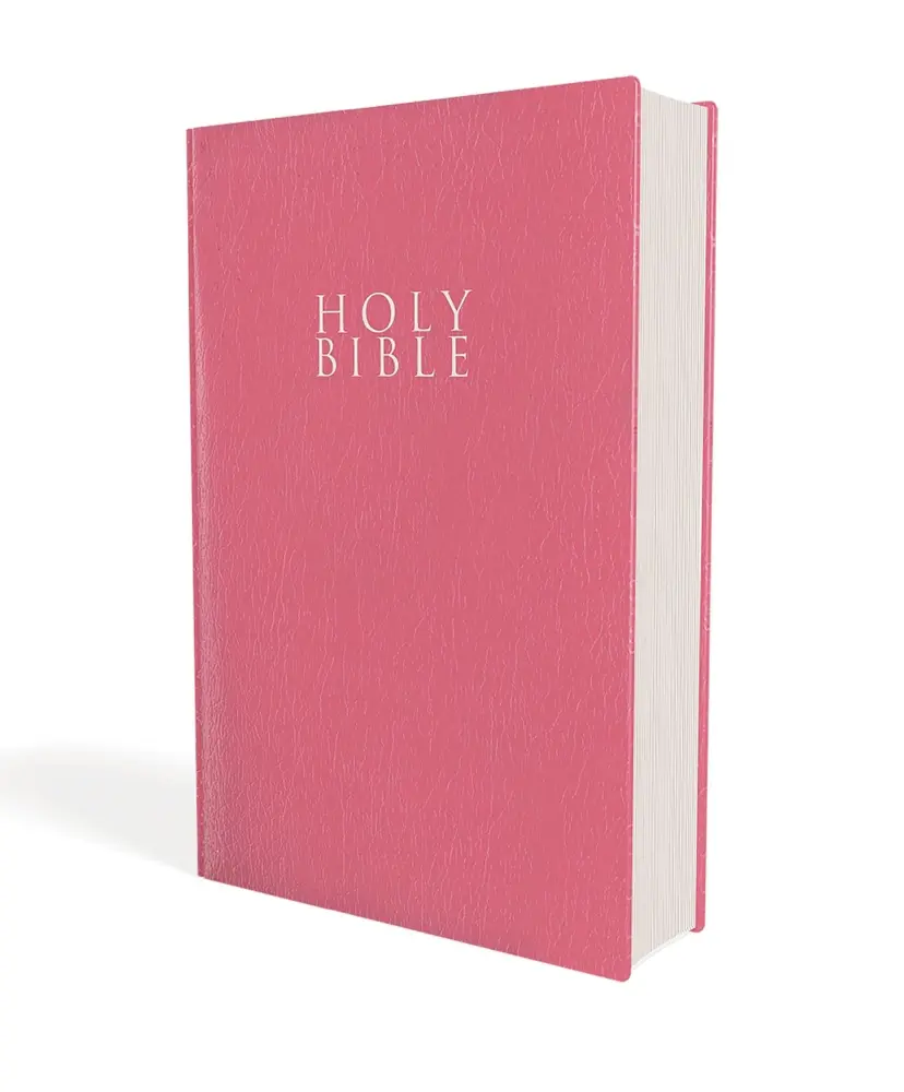 USED Book - Niv, Gift and Award Bible, Leather-Look, Pink, Red Letter Edition, Comfort Print by Zondervan (Paperback) - english