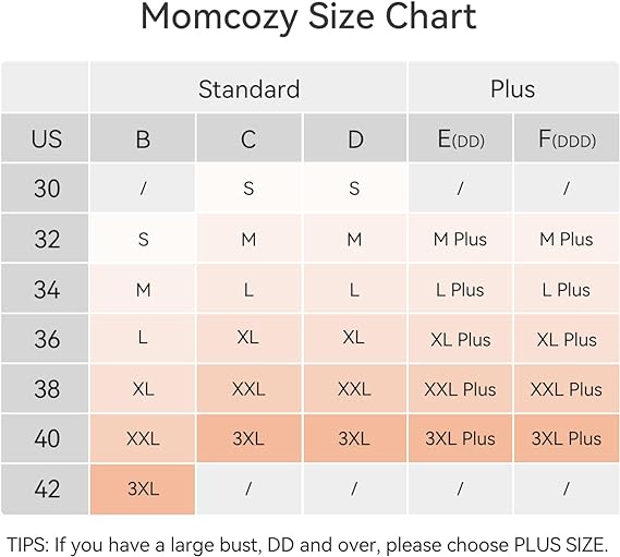 Momcozy Nursing Bras for Breastfeeding（recommend one size up）, YN46 Jelly Strip Support Comfort Maternity Bra, Seamless Soft Wirefree tiktok shop pumping bras maternity  undies，A