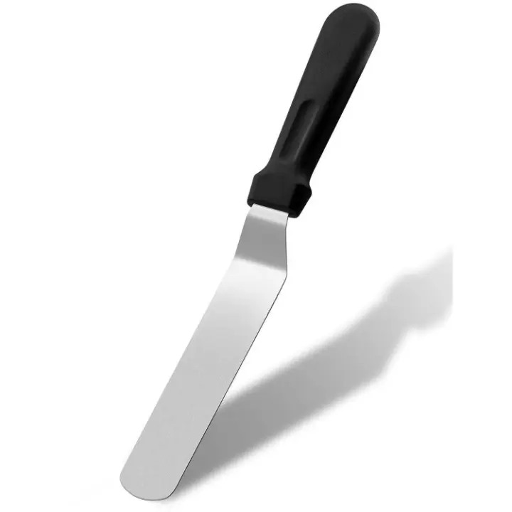 Icing Spatula, Professional Cake Angled Offset Spatula With 6" Stainless Steel Blade - Thickened Frosting Knife With Durable Plastic Handle For Cake Decorating, Pastry & Baking