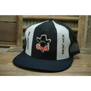 Oklahoma Outlaws Lucky Stripes Hat Vintage Hat