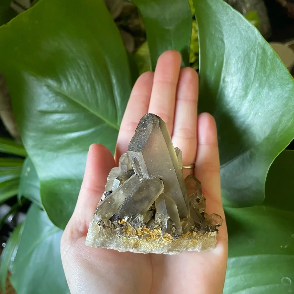 Smokey Quartz Cluster Crystal Decor