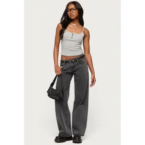 Tall Raelynn Washed Low Rise Baggy Jeans