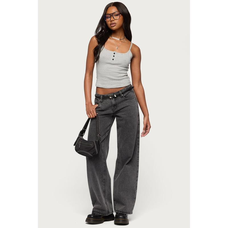 Tall Raelynn Washed Low Rise Baggy Jeans