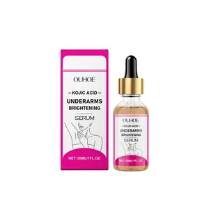 OUHOE Kojic Acid Brightening Serum | Aloe Vera Gentle Dark Spot Corrector, Hydrating for Smooth Glowing Skin, Safe for Sensitive Skin