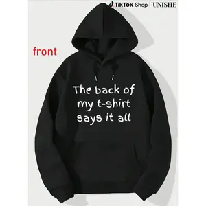 Cozy Sarcasm Hoodie with 100% The Says It All Funny Long Sleeves