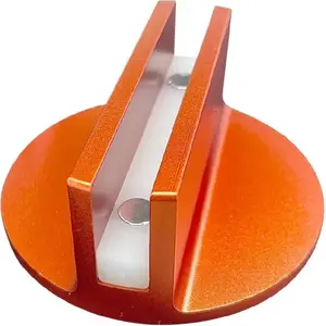 Universal Aluminum Grooved Magnetic Jack Pad, Jacking Puck Pinch Weld Frame Rail Adapter, Oil Change Mush Haves, Change Tire Repair Tires Oil Must Have, for Car SUV Truck Pickup Sedan MPV Wagon