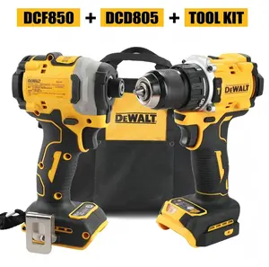 DEWALT DCF850 & DCD805  Cordless Brushless Drill And Impact Driver Combo Kit, Compact Power Tool Set With Tool Bag, For Home Renovation, Carpentry And General Construction Tasks