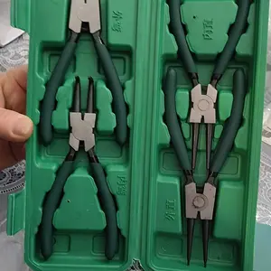 Professional Circlip Pliers Set, Snap Ring Pliers, Durable Metal-Structure Circlip Pliers Set with Storage Box, Hand Tools for Home & Office
