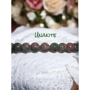 Unakite Bracelet - Elegant Design with Colorful Stones, Ideal for Everyday Wear