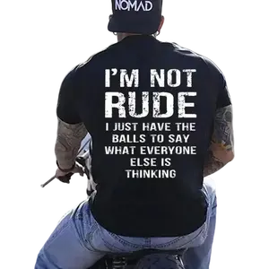 Men's "I'm Not Rude I Just Have the Balls to Say What Everyone Else Is Thinking" T-shirts, Funny Sarcastic Graphic Sweatshirt