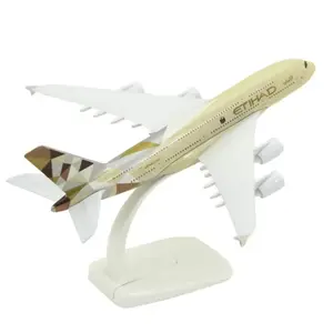 20cm Diecast Alloy 1/300 Scale Etihad Airlines A380 Finished Model Toy