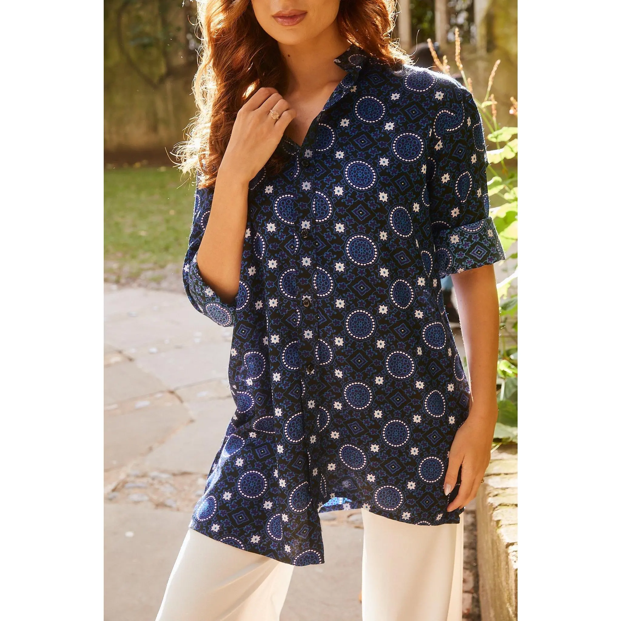 Sapphire Blue Overshirt