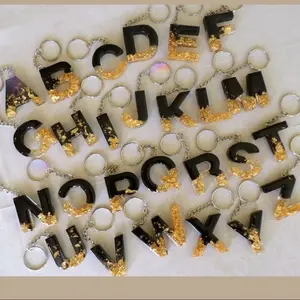 Handcrafted Resin Keychain with Unique Glitter Styles Personalized Touch for Keys or Bags Thoughtful Gift Option