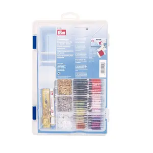 Embroidery Box, Clear, 23 Compartments