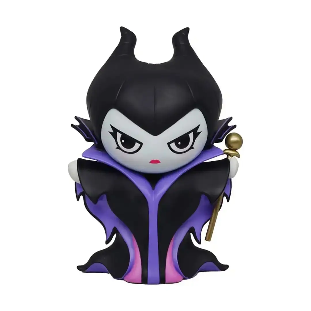 Disney Villain Maleficent Figural PVC Piggy Bank - Monogrammed Coin Storage for Home Decor, Home Supplies