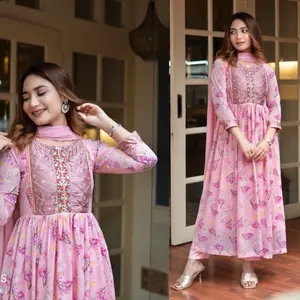 Code - Pink Phulwari Anarkali