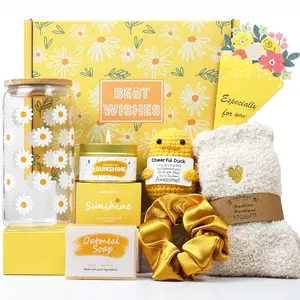 Women's Gift Basket, Graduation Gift for Her, Teacher Birthday Gift Set, Girlfriend Friendship Gift Box, Brighten Her Day