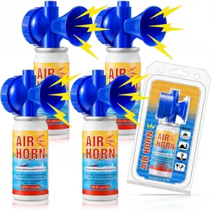 Air Horn, 122dB Very Loud Air Horns Can, Heard Up to 1/2 Mile , 1.4OZ Small Boat Air Horns for Safety, Meet  Coast Guard Ideal for Boating, Camping, Hiking, Sporting Events