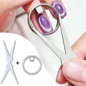 Honey Joy 1pcs Cat Eye Magnet Tool for Cat Eye Gel Polish, Stabilized Manicure Tool for Beginners - Create Perfect Halo & Black Hole Nails, Ideal for Nail Care & Manicure at Home
