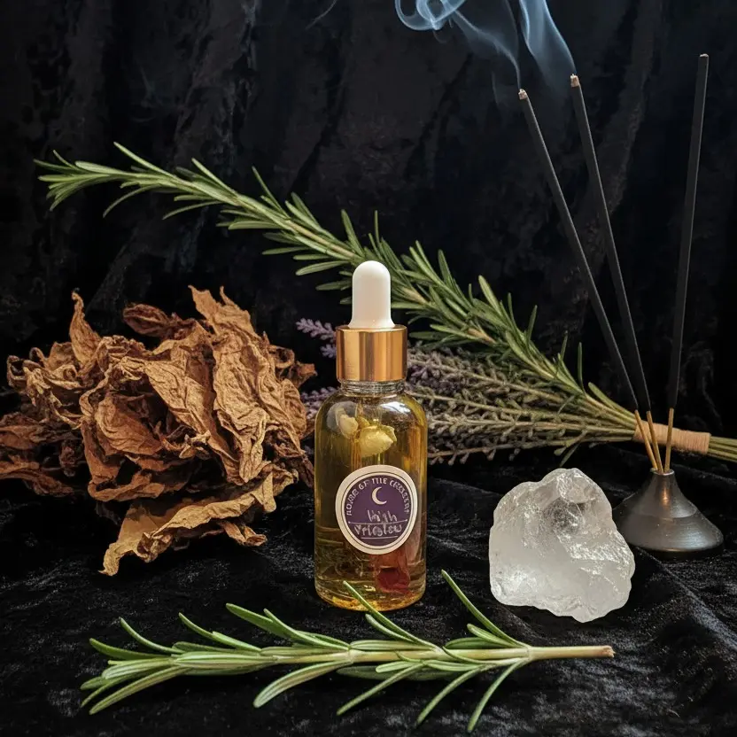 High Priestess Perfume Oil - A Nocturnal Smoky Dreamwork & Psychic Spell Oil