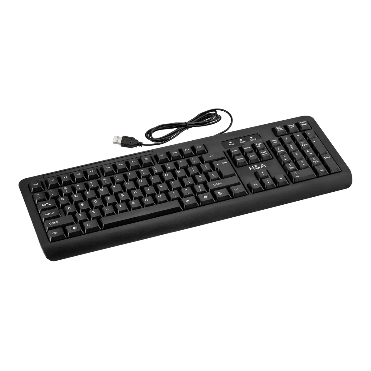 H&A BK20 104-Key Wear Resistant Wired Keyboard