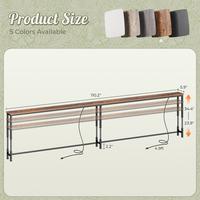 110.2 Inch Rustic Brown