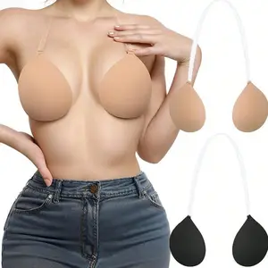 Women's Strapless Push up Bra Convertible Halter Neck Lift Support Backless Bikini Daily Wear