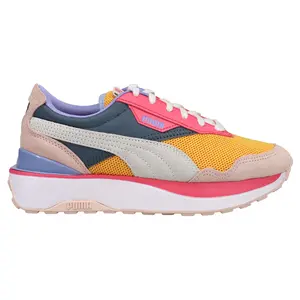 PUMA Womens Cruise Rider Candy Lace Up Sneakers Shoes Casual - Yellow