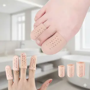 Breathable Toe Separator & Bunion Corrector, Silicone Toe Protector for Blisters, Corns, Hammer Toe Relief. Washable & Reusable Comfort Cushion for Men & Women.