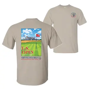 2026 126th U.S. Open Golf at Shinnecock Hills Both Sided 100% Cotton T-Shirt, Classic Tournament Graphic Tee,  Unisex Golf Apparel, Trendy Unisex Fan Wear