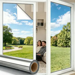 1Roll Extra-Long Mirror Window Film - Blocks UV, Heat, and Glare, Provides Privacy, Thermal Insulation, and Anti-Glare Protection for Home, Office, RV, and Camping - Electrostatic Adsorption, Easy to Install, and Removable, Back to School, Home Deco