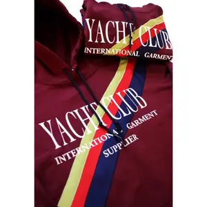 ¥CC Striped Hoodie [Burgundy]