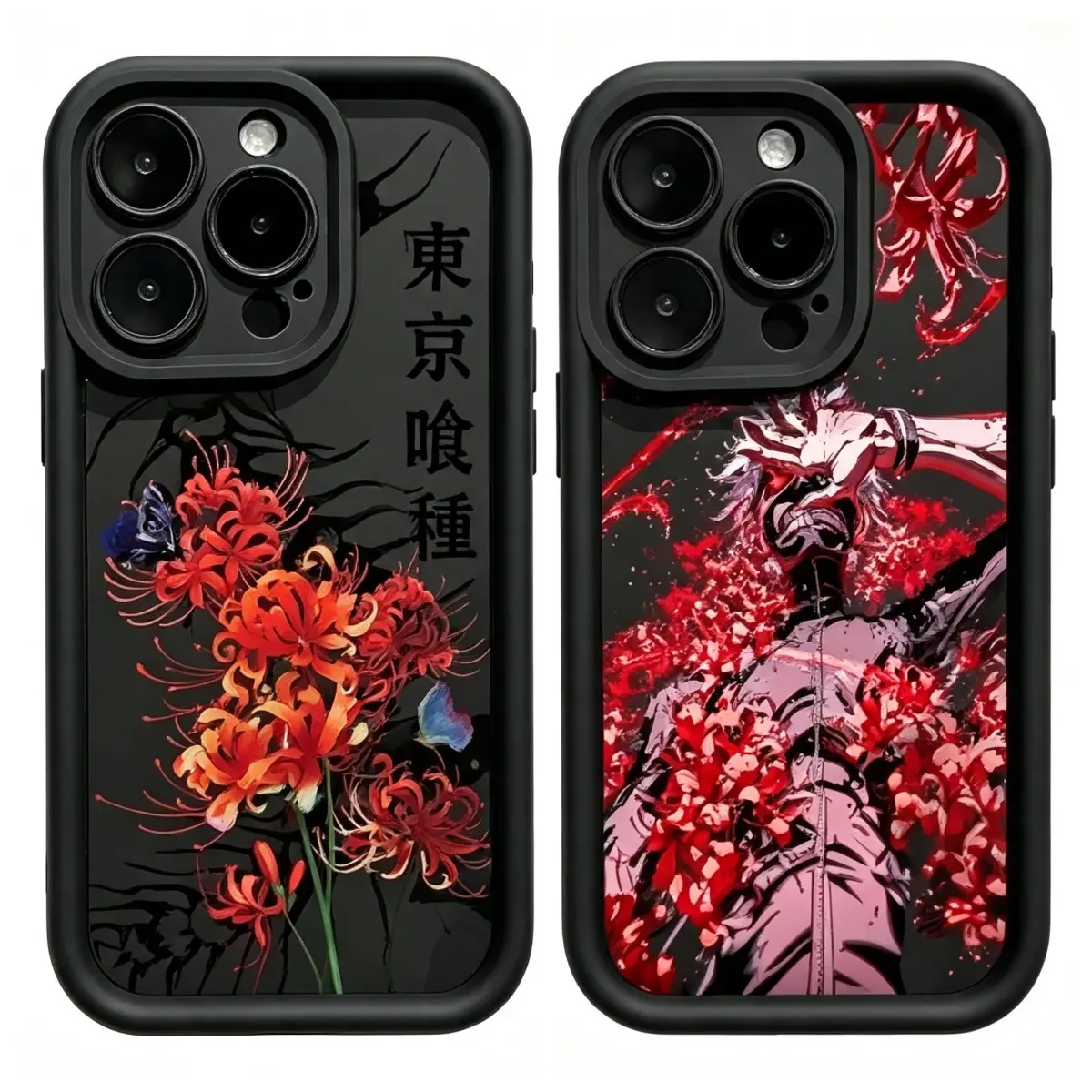 Hot Red Spider Lily T-Tokyo GhoulS Phone Case  for iPhone 17, 16, 15, 14, 13, 12, 11 Pro Air Plus ProMax and Samsung S26-S20 Ultra Plus FE shock-absorbing phone cases, fashionable gift. japanese design phone case