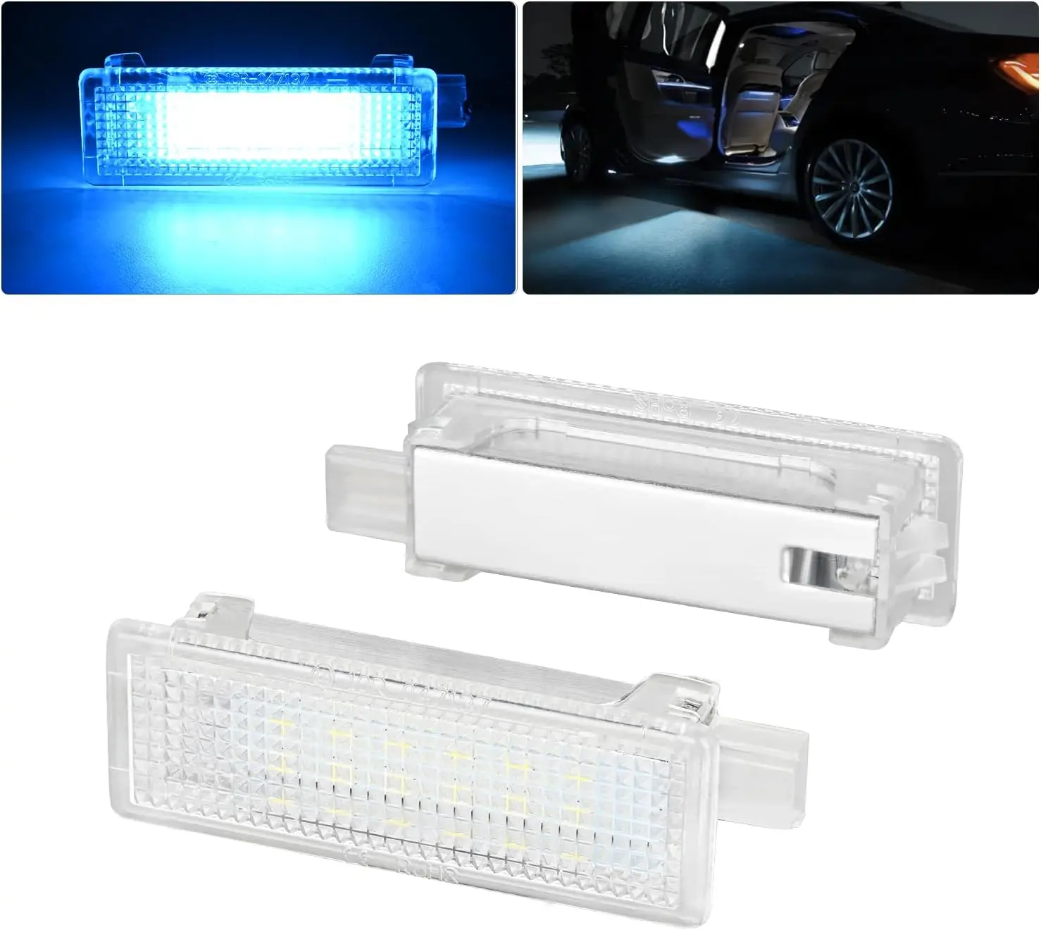 Nilight 2PCS LED Interior Door Panel Light with Aqua Beam, Compatible with BMW 1 3 5 6 7 Series Z4 X3 X5 X6 E82 E88 E90 F30 E60 F10 E65 E66  dealsforyoudays, Led Car Ambient Light, Led Lights Car