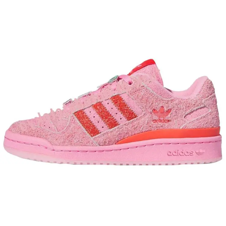 Adidas The Grinch X Forum Low Pink2023 Versatile Comfort Skate Shoes Women's ID8895