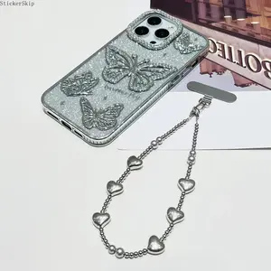 2026 Anti-Theft Phone Wrist Strap – Beaded Bow Charm Detachable Lanyard with Tether Tab, Hands-Free Phone Chain for Women, Stylish Anti-Drop Phone Accessory for Daily Use & Travel