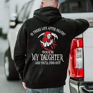 Touch My Daughter and You’ll Find Out – Grim Reaper Protective Dad Shirt Cotton